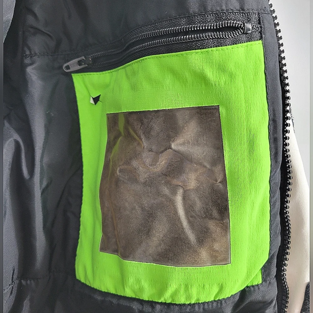 Obermeyer Snow Ski Winter Colorblock Neon Green Junior Hixcy Jacket Coat
